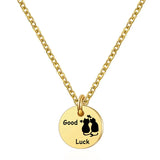 Golden Clavicle Chain Crystal Austrian Titanium Necklace