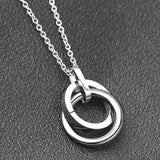 Non-fading ceramic Titanium Steel Pendant Necklace with Crystal from Austrian