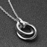 Non-fading ceramic Titanium Steel Pendant Necklace with Crystal from Austrian