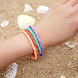 Bohemia Polymer Clay Circles Bracelet Chain