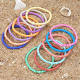 Bohemia Polymer Clay Circles Bracelet Chain