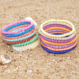 Bohemia Polymer Clay Circles Bracelet Chain