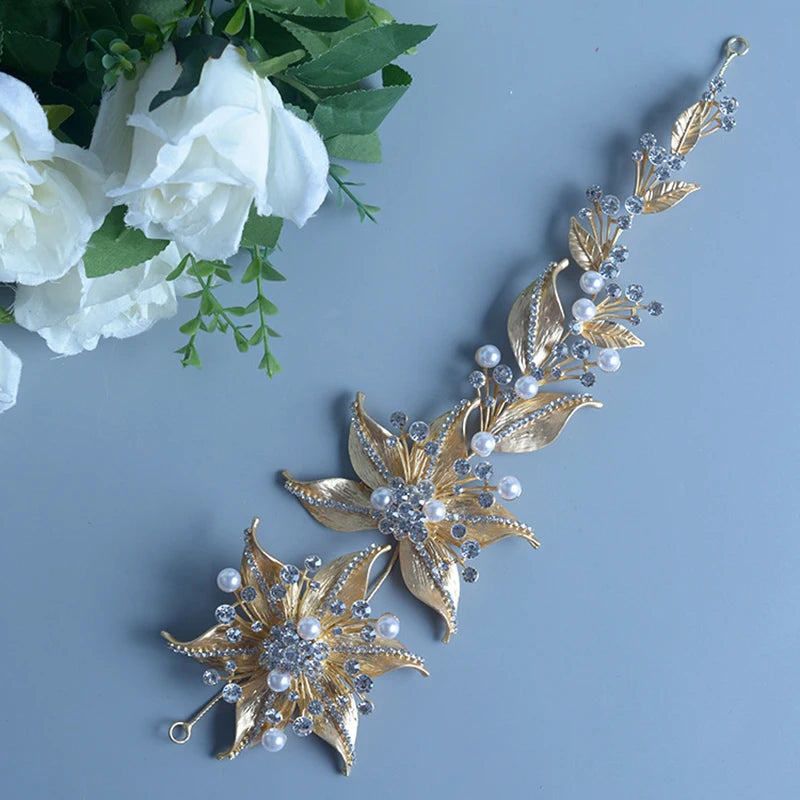 Bridal Soft Headbands Baroque Strip Headdress Vintage Bride Wedding Accessories