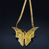 Hollow Carved Rhinestone Pendant Necklace with Snake Chain