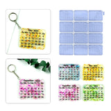 Calendar Keychain Silicone Molds with Hole Keyring - Birthday Gift
