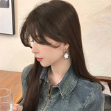 Cartoon Ghost Pearl Earrings Women's Halloween Sense Earrings Fun Advanced Earri