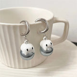Cartoon Ghost Pearl Earrings Women's Halloween Sense Earrings Fun Advanced Earri