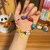 Funny Small Monster Bracelet Diy Elastic Rope Woven Bead Bracelet