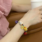 Funny Small Monster Bracelet Diy Elastic Rope Woven Bead Bracelet