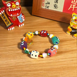 Funny Small Monster Bracelet Diy Elastic Rope Woven Bead Bracelet