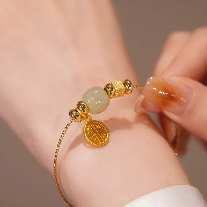 Charm Boutique Nephrite Jade Bracelet for Women