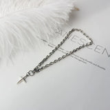 Vintage Thai Silver Cable Chain 925 Sterling Silver Cross Bracelets