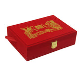 Chinese Dragon Phoenix Jewelry Box Organizer Vintage Display Case