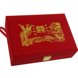 Chinese Dragon Phoenix Jewelry Box Organizer Vintage Display Case