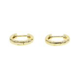 925 Sterling Silver Hoop Earrings Punk Style Small Big Hoops