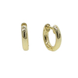 925 Sterling Silver Hoop Earrings Punk Style Small Big Hoops