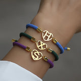 Classic Heart 26 Initial Letter Bracelet Women Adjustable
