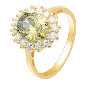 925 Sterling Silver Flower Wedding Engagement Ring for Women