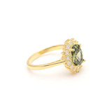 925 Sterling Silver Flower Wedding Engagement Ring for Women
