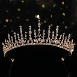Crystal Bridal Tiara Crown Bride Headband Prom Hair Ornaments