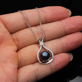 Freshwater Pearl Necklace 925 Sterling Silver Pendant Wife Birthday Gift