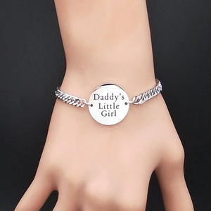 Stainless Steel Chain Bracelet Men Silver Bangles Jewelry B2035-2S01