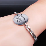 Stainless Steel Chain Bracelet Men Silver Bangles Jewelry B2035-2S01