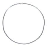 925 Silver Charm Snake Bone Chain Necklace for Women