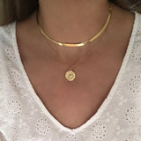 925 Silver Charm Snake Bone Chain Necklace for Women