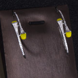 Dubai Zircon Women Geometry Hoop Earrings