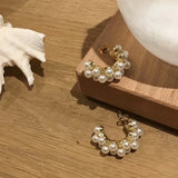Pearl Earrings Women Jewelry Couples Gift