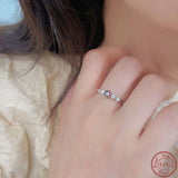 S925 Pure Silver Platinum Ruby Ring High Women's Ring