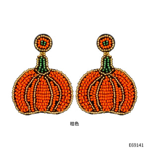 Retro Pumpkin Earrings Halloween Bohemian High-Quality Jewelry