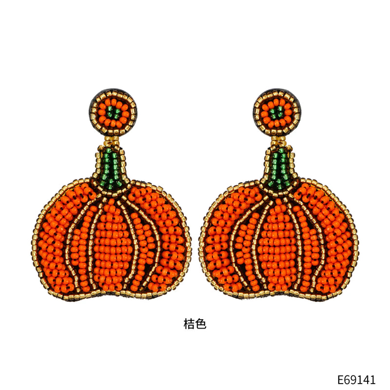 Retro Pumpkin Earrings Halloween Bohemian High-Quality Jewelry