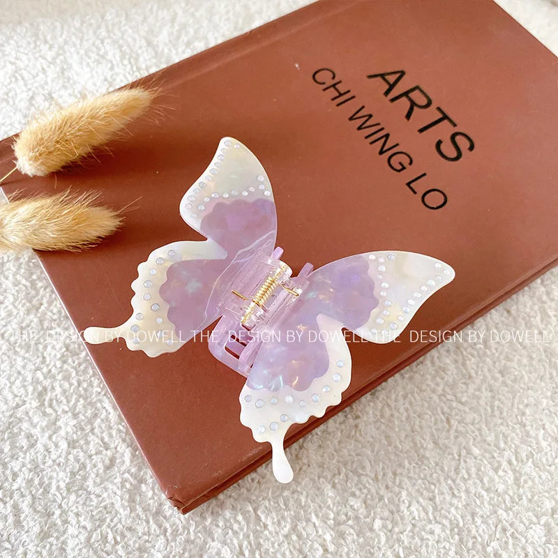 Acetic Acid Diamond Butterfly Hairpin Hair Accessories for Women