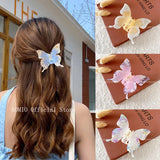 Acetic Acid Diamond Butterfly Hairpin Hair Accessories for Women