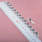 Zircinia Water Drop Link Chain Bracelet 7-8 inch OS0151