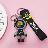 Lightning Bear Key Chain Astronauts Silicone Doll Pendant