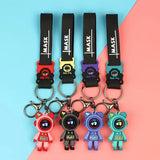 Lightning Bear Key Chain Astronauts Silicone Doll Pendant