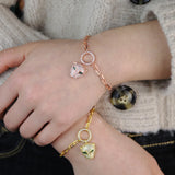 Leopard Charm Bracelet Bling Cz Circle Square Wedding Jewelry