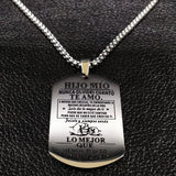 Family Stainless Steel Statement Necklace for Women Spain Silver N920S01