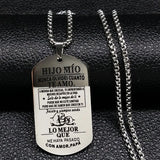 Family Stainless Steel Statement Necklace for Women Spain Silver N920S01