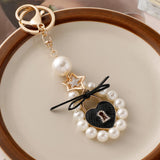 Camellia Flower Keychain Handbag Pendant Souvenir