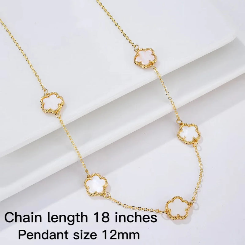 Flower Pattern Charm Jewelry Set for Women's Hand - Gift