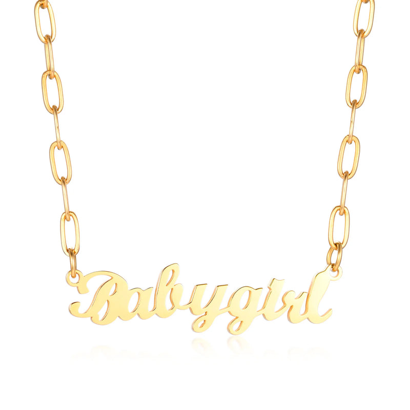 Twist Rope Chain Name Necklace