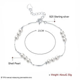 925 Silver Double Bracelet with Austrian Crystal for Women Party