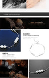 925 Silver Double Bracelet with Austrian Crystal for Women Party