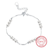 925 Silver Double Bracelet with Austrian Crystal for Women Party