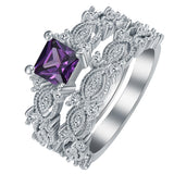 Hollow Round Jewelry Wedding Ring Set for Couples