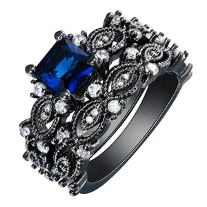 Hollow Round Jewelry Wedding Ring Set for Couples